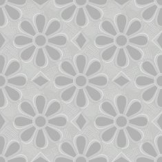 Seamless gray floral background