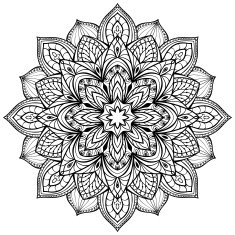 Vector graphic mandala
