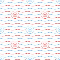 Ship's Wheel Seamless Pattern