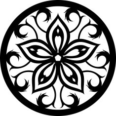 Ornaments Wall Silhouette N4