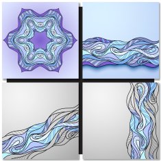 Decorative ornamental pattern background N2