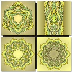 Decorative ornamental pattern background N3
