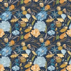 Creative Autumn Blue Vector Pattern N2