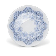 Christmas decorative plate with round lace pattern N2
