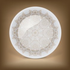 Christmas decorative plate with round lace pattern N8