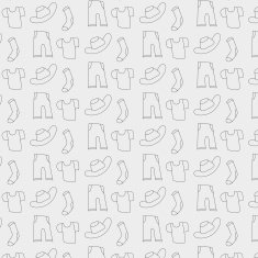 Pattern of clothes icons background N2