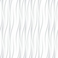 White seamless texture Wavy background Interior wall decoration