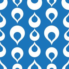 Seamless pattern of abstract blue water drop