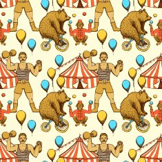 Sketch circles seamless pattern N2