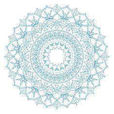 Mandala Round Ornament Pattern N17