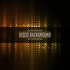 Golden disco lighten background Vector illustration