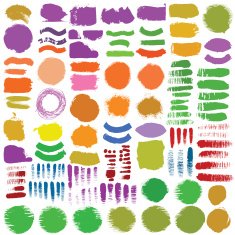 Hand drawn decorative vector brushes Dividers borders