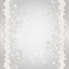 Template with floral ornament