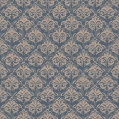 Vector seamless baroque damask luxury background N8