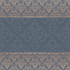 Vector seamless baroque damask luxury background N9