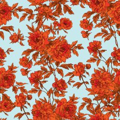 Seamless pattern with flowers rose N19