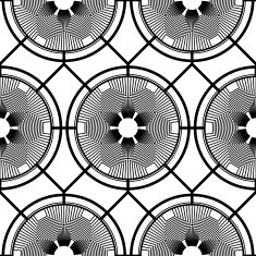 Black and white geometric seamless pattern N133