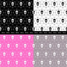 Brown Skull Pattern N3