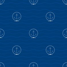 Seamless Pattern with Anchor