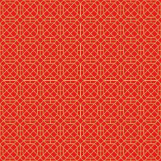 Golden seamless Chinese window tracery square polygon geometry pattern background