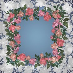 floral frame N99