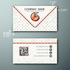 Modern simple vintage business card template with little circle and N2