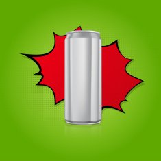 Blank aluminium can N2