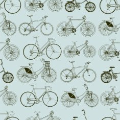 Seamless bicycles pattern Stylish sporty print