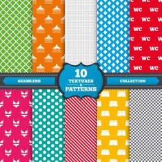 Swimming pool icons Shower and swimwear signs N3