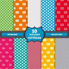 Mail envelope icons Message symbols N2