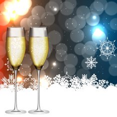 Abstract beauty Christmas and New Year background vector illust N80