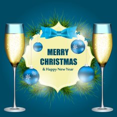 Abstract beauty Christmas and New Year background vector illust N117