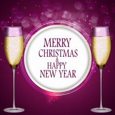 Abstract beauty Christmas and New Year background vector illust N119
