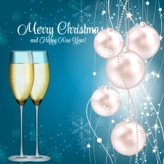 Abstract beauty Christmas and New Year background vector illust N134