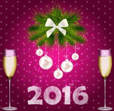 Abstract beauty Christmas and New Year background vector illust N169