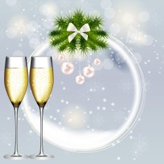 Abstract beauty Christmas and New Year background vector illust N178