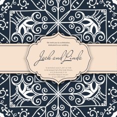 Ornament beautiful card N20