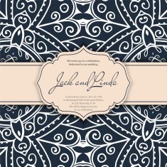 Ornament beautiful card N21