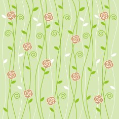 Rose and vine background pattern