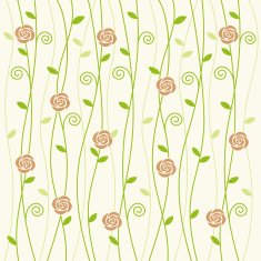 Rose and vine background pattern N2