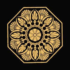 patterned golden outlet