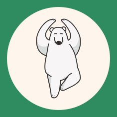 animal polar bear cartoon theme elements N4
