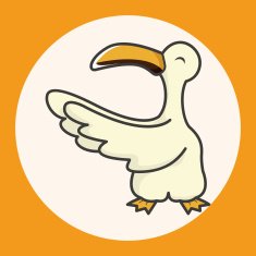 animal bird cartoon theme elements N3