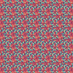 Red leaves vector seamless pattern