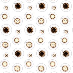 Coffee Pattern With Simple Background