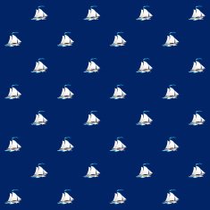 Seamless Pattern with Sailing Vessel
