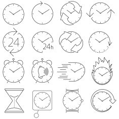 icon set clock