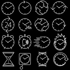 icon set clock N2