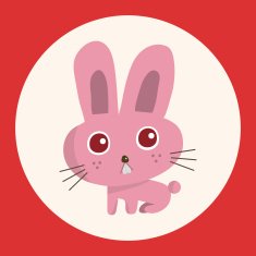 animal rabbit cartoon theme elements N12