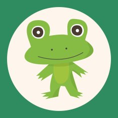 animal frog cartoon theme elements N4